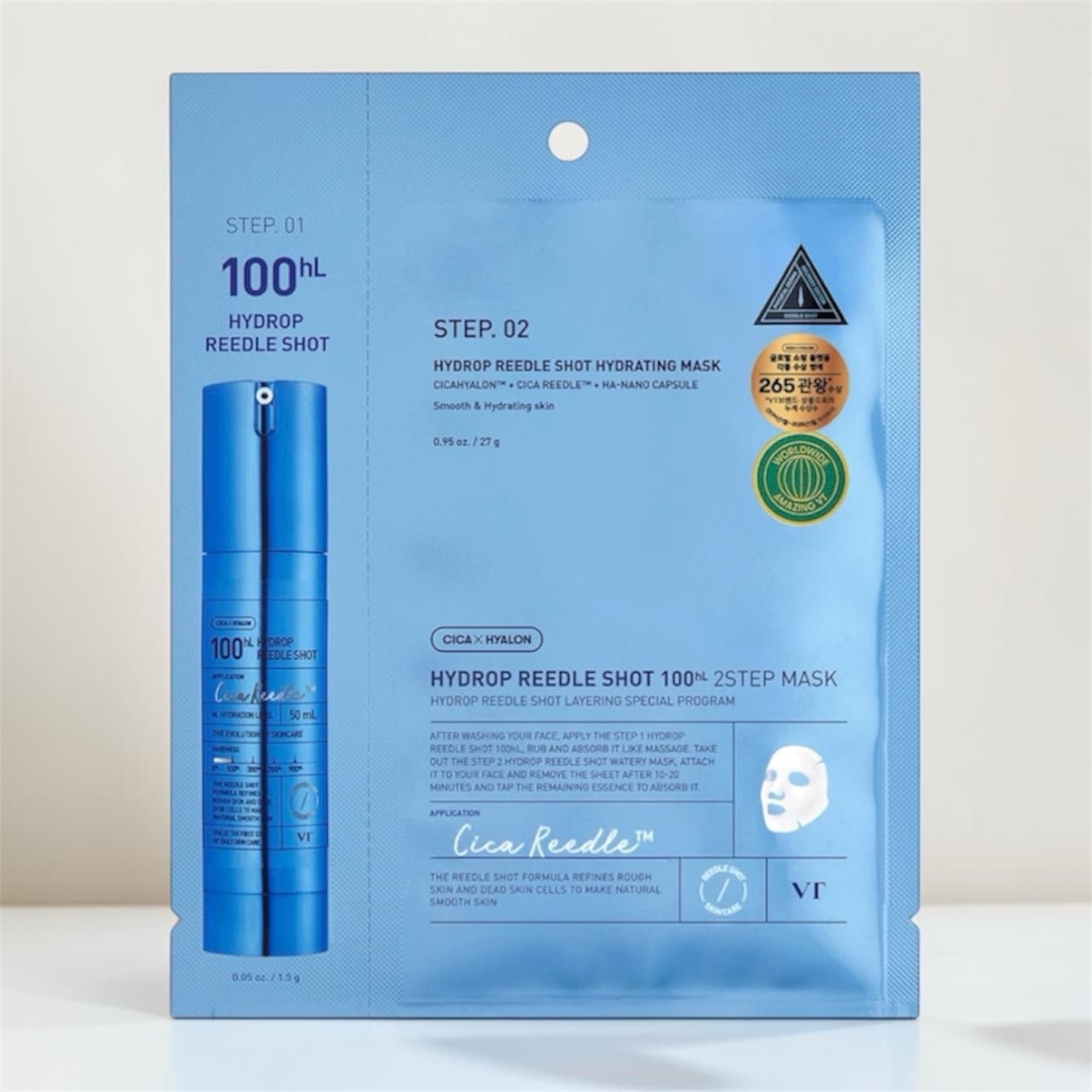 Hydrop Reedle Shot 100hL-2STEP Hydrogel Mask