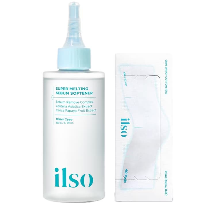 ILSO SUPER MELTING SEBUM SOFTENER (+ SKIN WRAP COTTON PAD)
